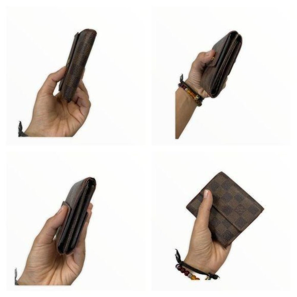 Authentic Louis Vuitton Wallet Damier Azur Leather LV Vintage - Picture 3 of 11
